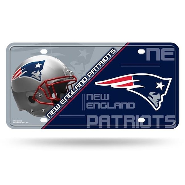 Rico Industries New England Patriots License Plate Metal 6734513427 - main